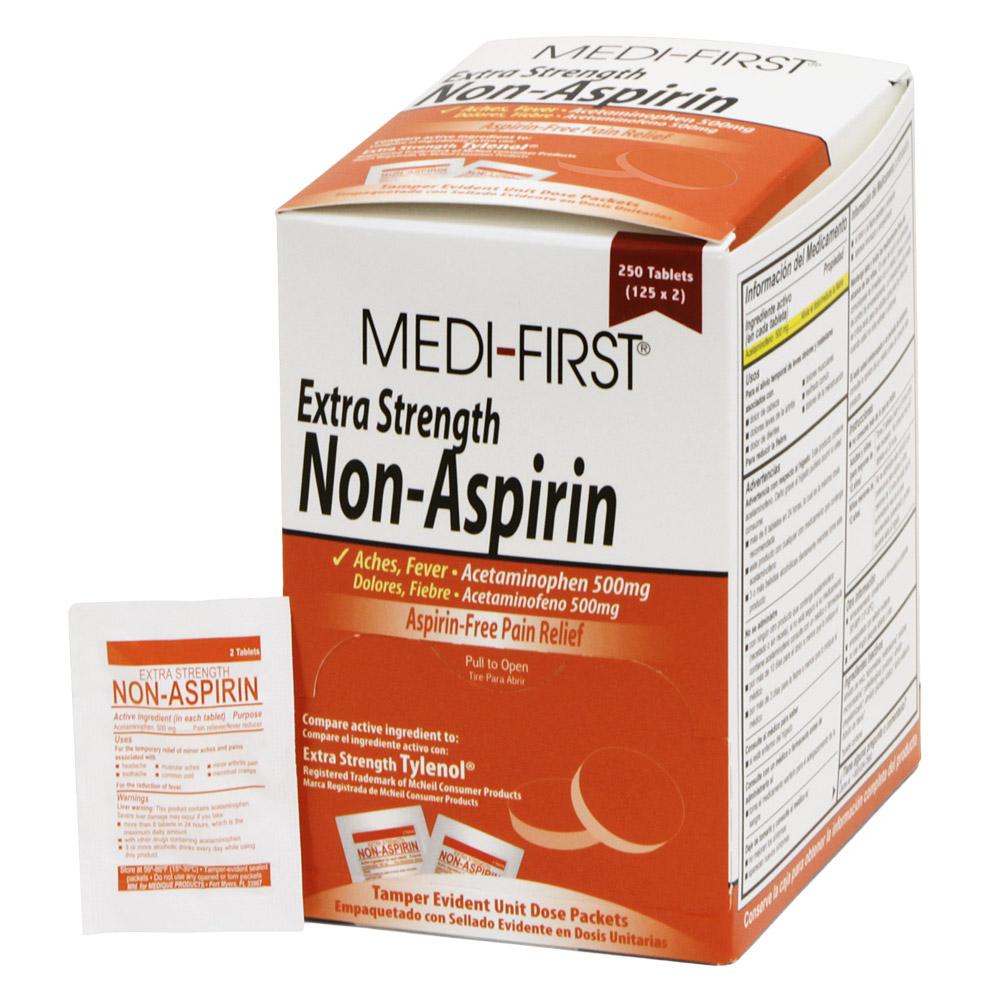 Non-Aspirin Extra Strength, 500mg 125 packets